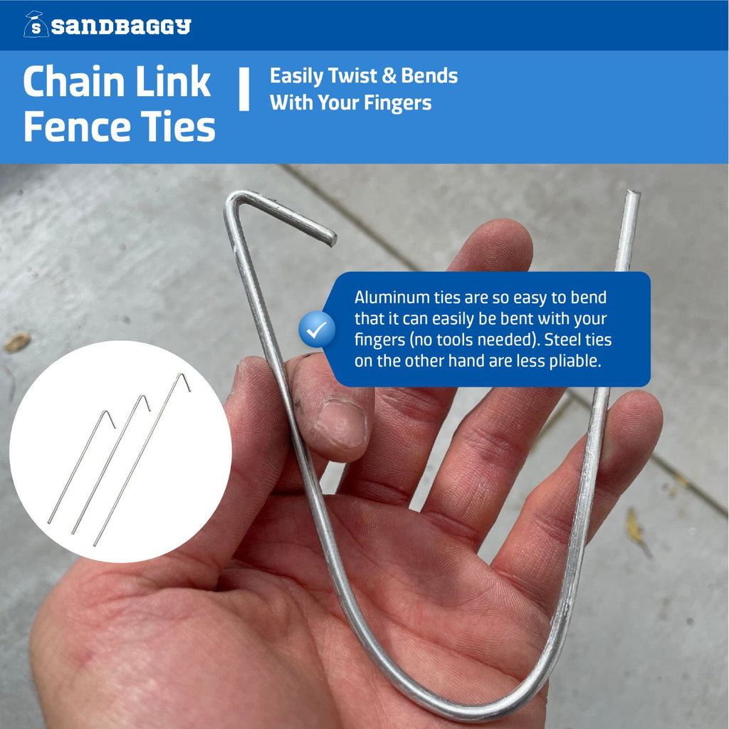 easy twist metal chain link fence ties