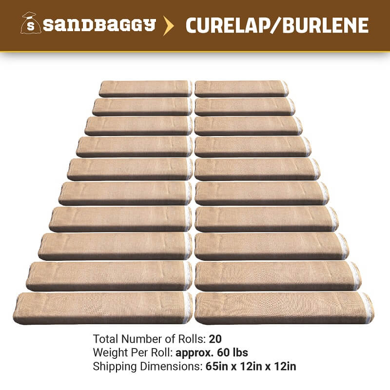Burlap Concrete Curing Blankets - Curelap / Burlene - 10 ft Wide – Sandbaggy