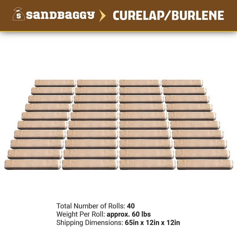 bulk burlap concrete curing blanket wholesale (40 rolls) - $260 each