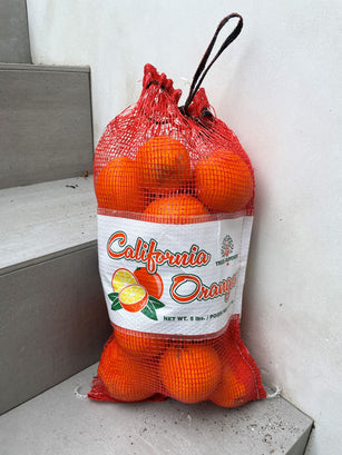 red mesh produce bag