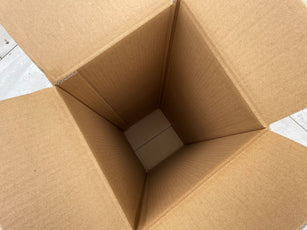 inside of 200 lb test 48" tall corrugated cardboard box