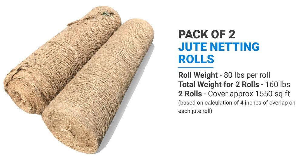 Pack of 2 Sandbaggy Jute Netting Rolls