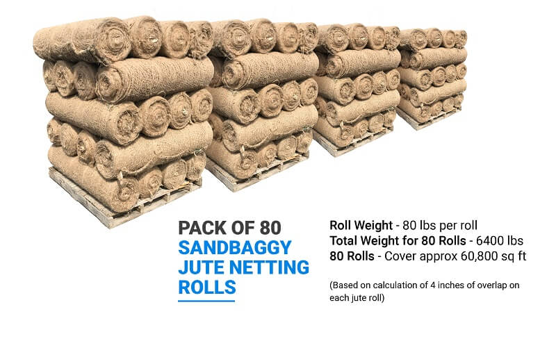 80 jute netting rolls