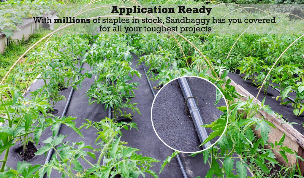 Application ready: With millions of staples in stock, Sandbaggy has you covered for all your toughest projects.