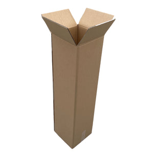 long corrugated cardboard boxes (brown / kraft) - 10" wide x 10" long x 38" height