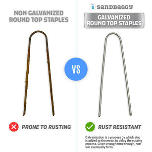 galvanized vs non galvanized drip tubing stakes