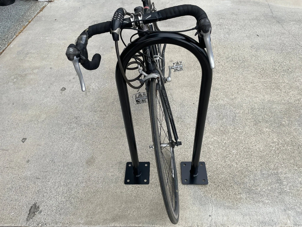 Outdoor Bike Rack | U Bike Rack, In Ground, Commercial - Sandbaggy