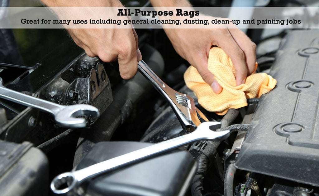 All-purpose rags: great for many uses including general cleaning, dusting, clean-up, and painting jobs