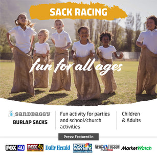 24x40 burlap bags can be used for sack racing, which is a fun activity for parties and school/church activities