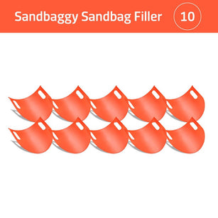 Flexible plastic sandbag filler tool 10 Pack