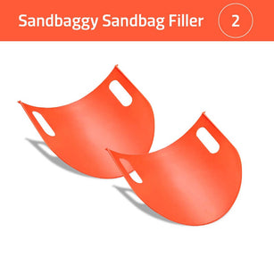 Flexible plastic sandbag filler tool 2 Pack