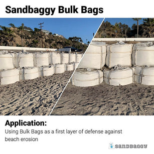 Bulk Bags for Erosion Control on Beach