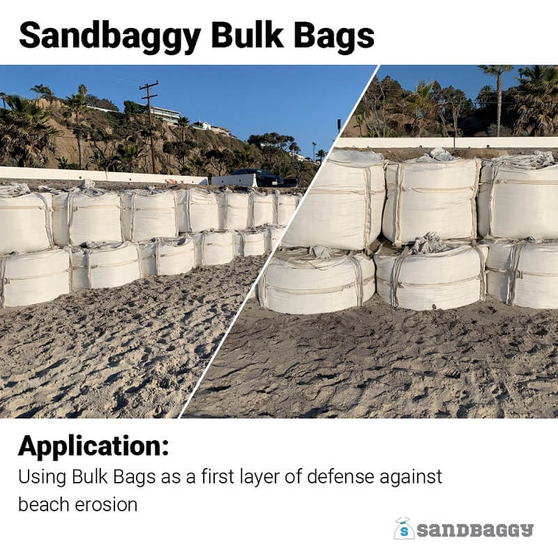 Use FIBC Bulk Bags to protect against beach erosion