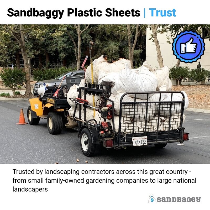 Landscaping plastic sheets for landscape contractors