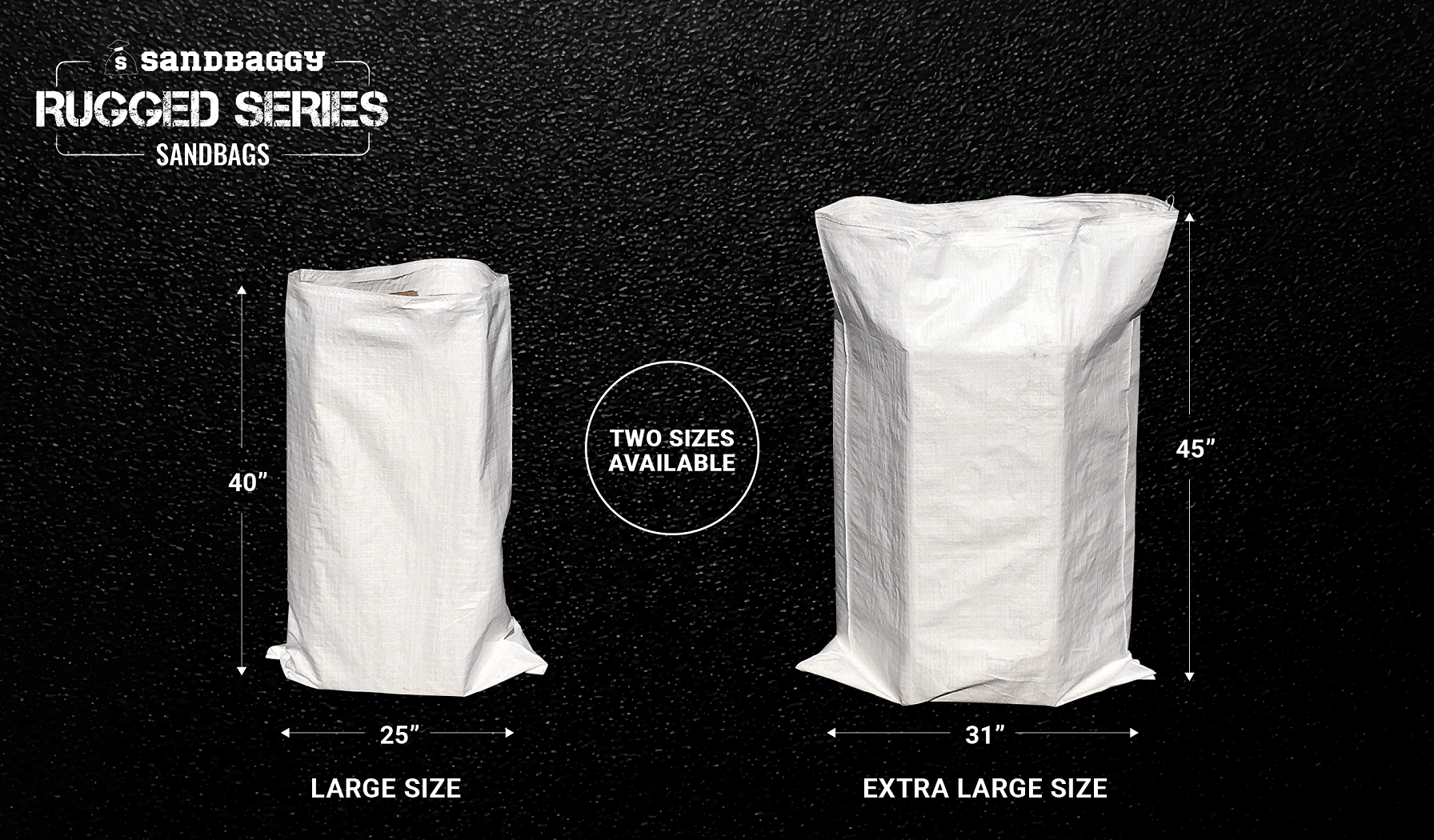  Sandbaggy Large Sandbags - Size: 25 x 40 - Thick Heavy Duty  Contractor Bags, Heavy Duty Garbage Bags, Dumpster Bag, Construction Trash  Bags, Contractor Bags 6 mil (50 Bags) : Health & Household