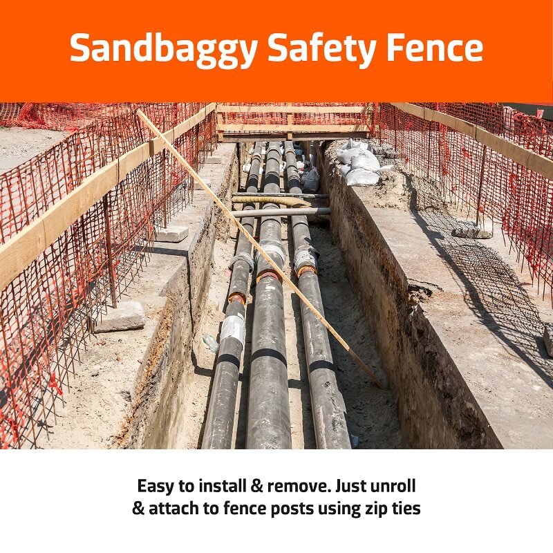 orange safety fence