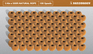 Sisal Rope - 1/4 Inch x 500 Feet [100% Cat Friendly]