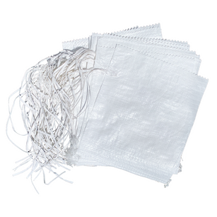 empty sandbags for tents with tie string attached
