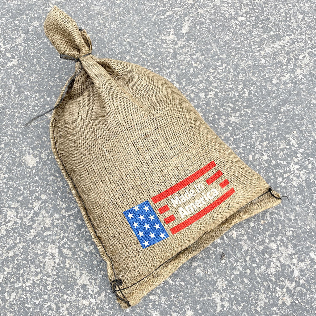 14” x 26” Treated Burlap Sandbags (50 lb Capacity) - Military Grade (Made in the USA)