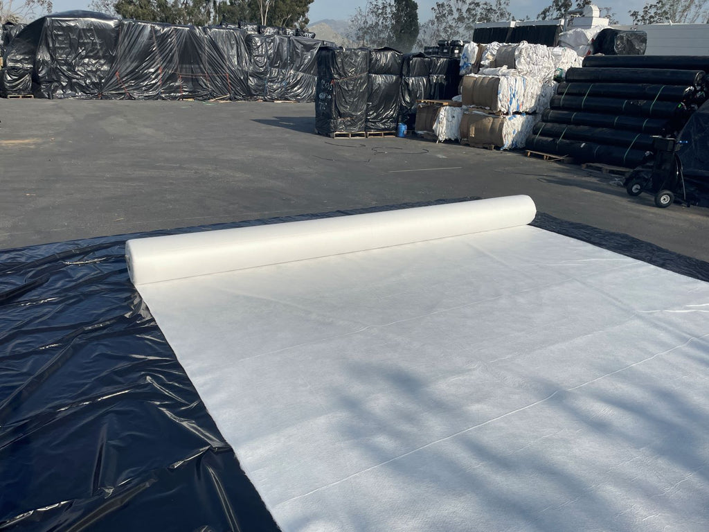 15 ft wide heavy duty white landscape fabric