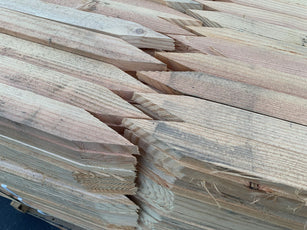 heavy duty 1" x 2" x 24" wood stakes with chisel point